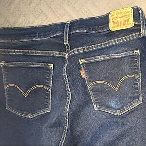Levi's Women's Dark Blue Denim Jeans